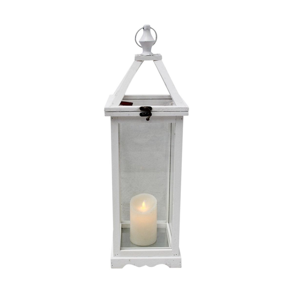 Outdoor white store lanterns