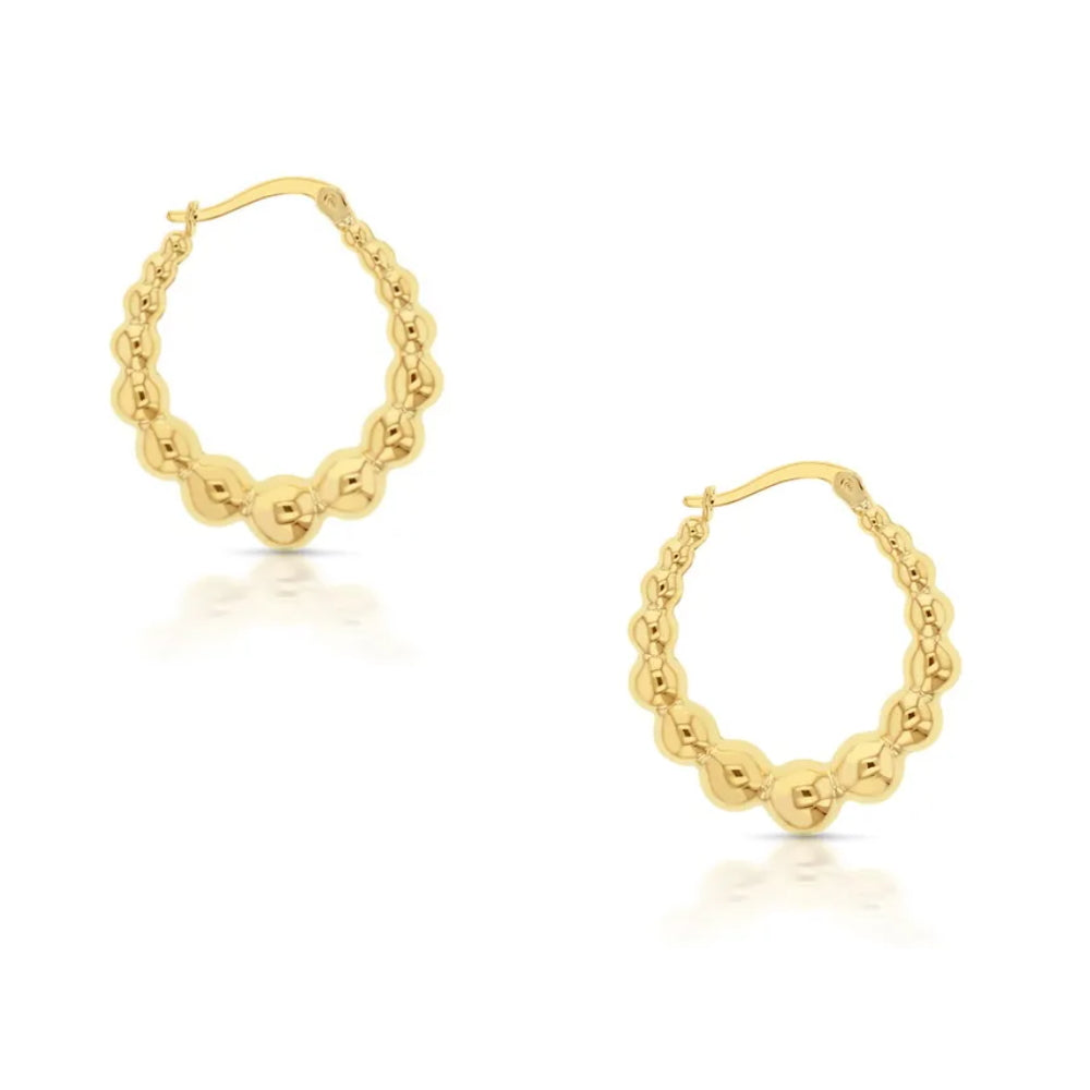 Crescent hoop online earrings