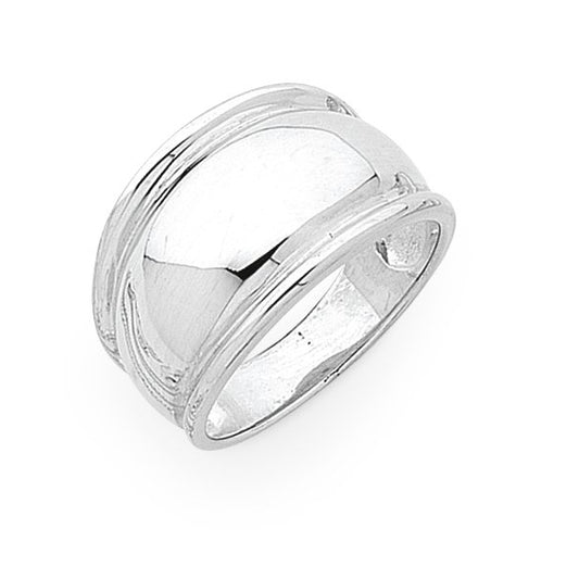 Sterling Silver Wide Ring