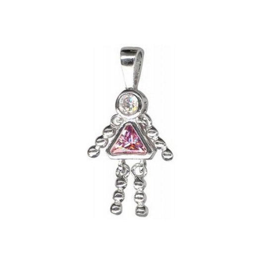 Sterling Silver Girl Gem Baby