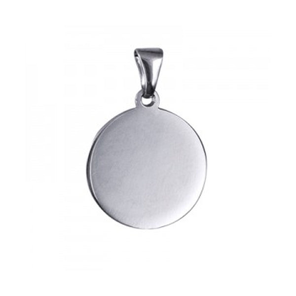 Sterling Silver 16mm Round Pendant