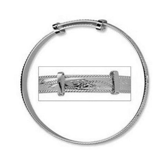 Sterling Silver Expanding Childs Bangle