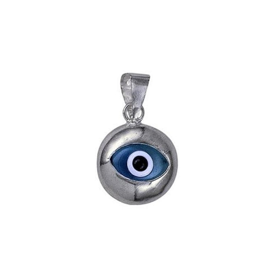 Sterling Silver Greek Eye Pendant