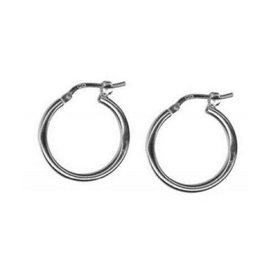 Sterling Silver Round Hoop Earring