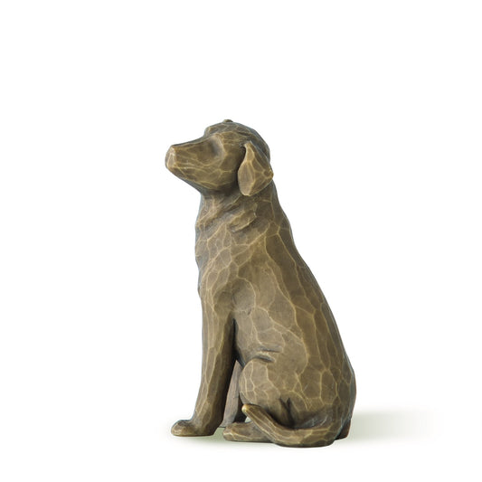 Willow Tree Love My Dog (Dark) Figurine