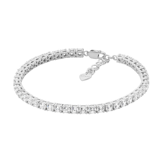 Sterling Silver Cubic Zirconia Tennis Bracelet