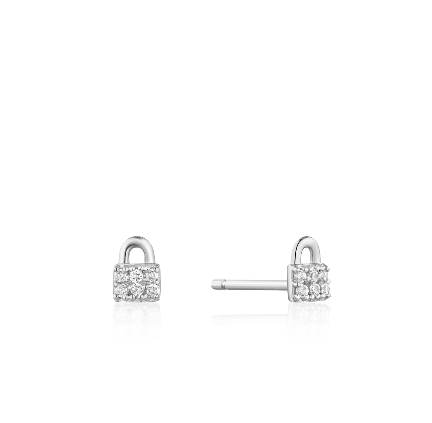 Ania Haie Under Lock & Key Padlock Stud Earrings