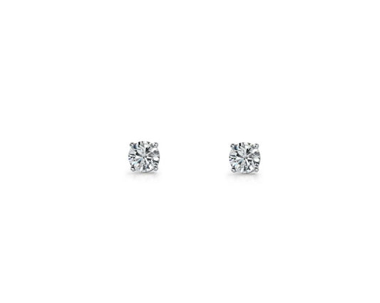 Sterling Silver Cubic Zirconia Stud Earrings