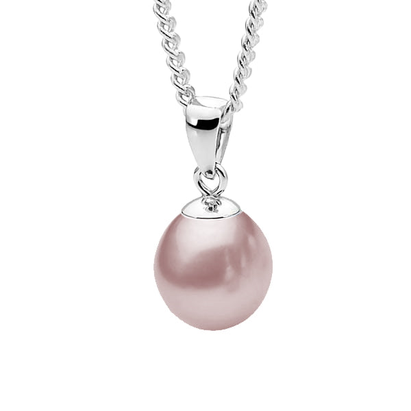 Sterling Silver Pink Freshwater Pearl Pendant