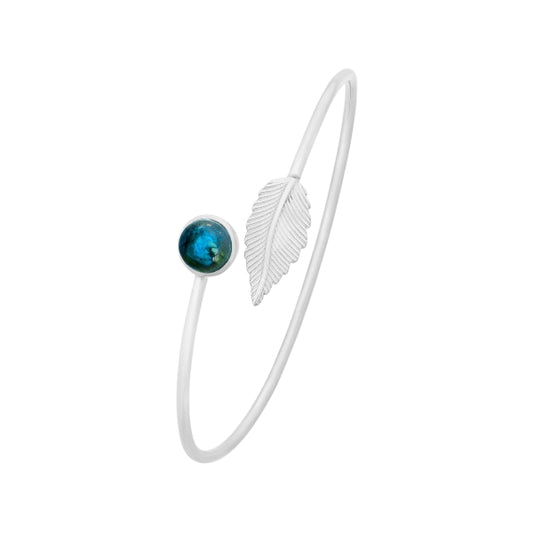 Sterling Silver Labradorite Bangle